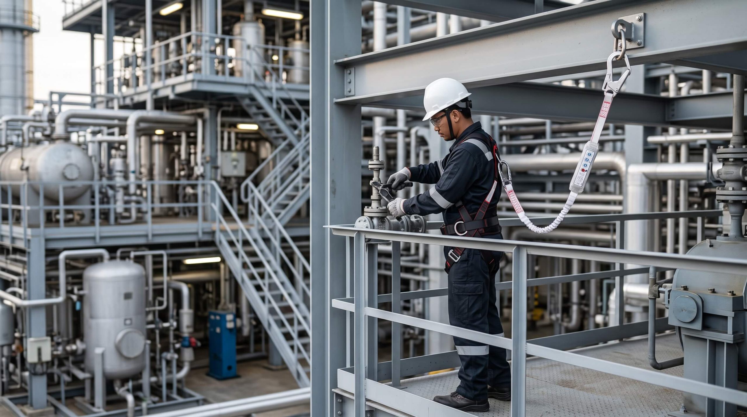 Read more about the article Cara Memilih Full Body Harness dan Lanyard yang Tepat untuk Pekerjaan di Ketinggian